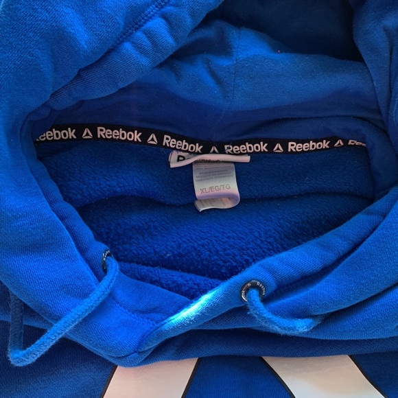 Reebok Hoodie pullover blue jacket tunic top size extra large - Picture 3 of 11